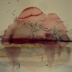 carita-savolainen-murmures-memoire-de-leau-ii-aquarelle-et-encre-sur-papier-canson-20cm-x-20cm-2019